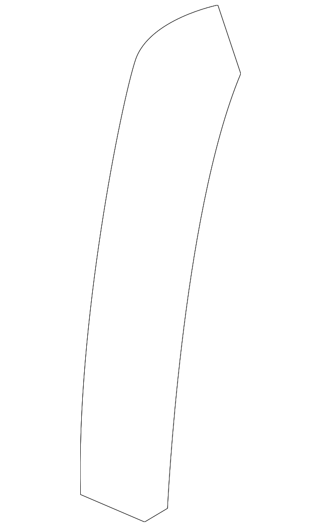BK3Z-6151401-C Деталь UPPER W'STRIP EXTENSION, LEFT
