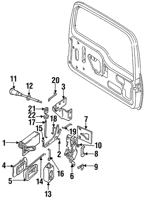 Lock & Hardware for 1994 Land Rover Discovery #1
