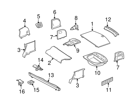 X-Type INTERIOR TRIM - REAR BODY 3