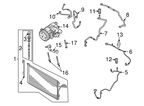 Cayenne CONDENSER, COMPRESSOR & LINES 2