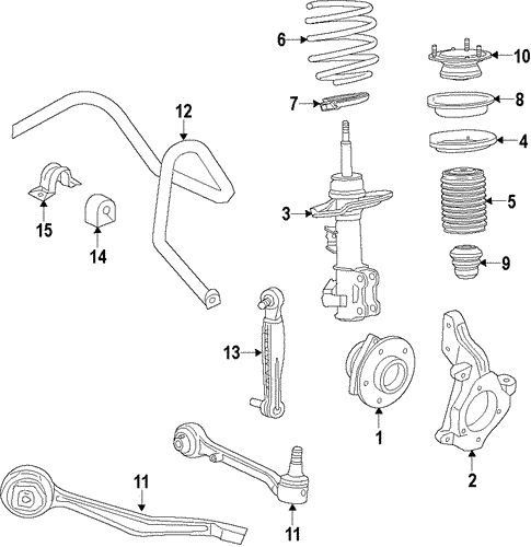 Front Suspension/Suspension Components for 2018 Cadillac CTS #3
