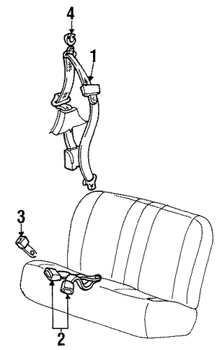 Windstar REAR SEAT BELTS