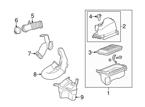 ENGINE/AIR INTAKE for 2009 Toyota Matrix #1