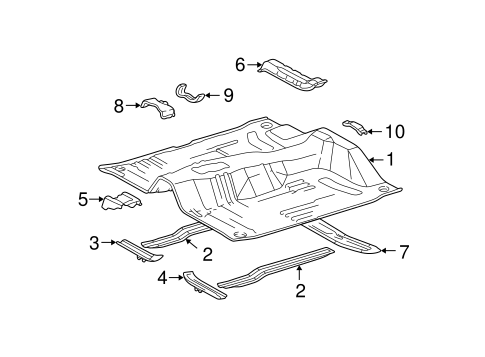 BODY/FLOOR - CAB for 1996 Toyota Tacoma #1