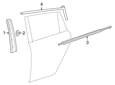 BODY/EXTERIOR TRIM - REAR DOOR for 2016 Scion iM #1