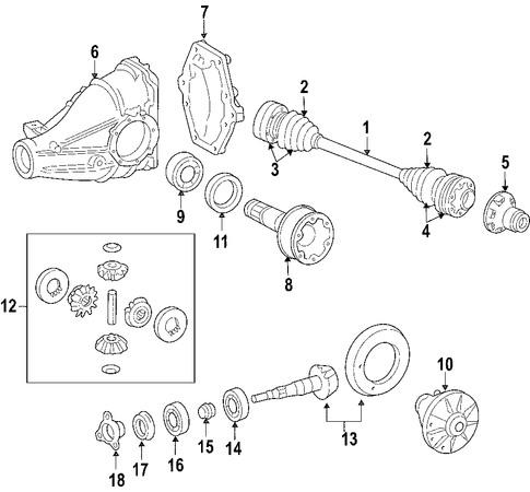 GTO AXLE SHAFTS & JOINTS