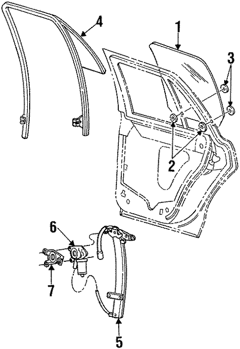 Body/Rear Door for 2002 Ford Crown Victoria #3