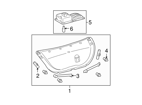 BODY/INTERIOR TRIM - TRUNK for 2009 Toyota Avalon #1