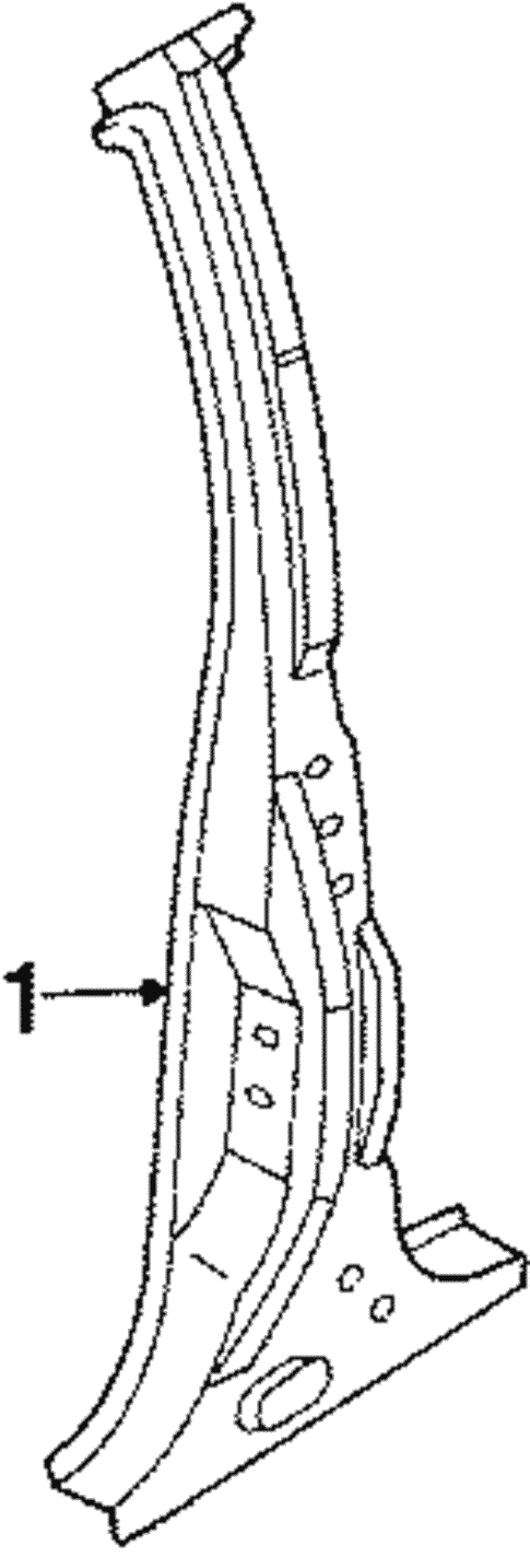 Center Pillar for 1985 Nissan Sentra #0