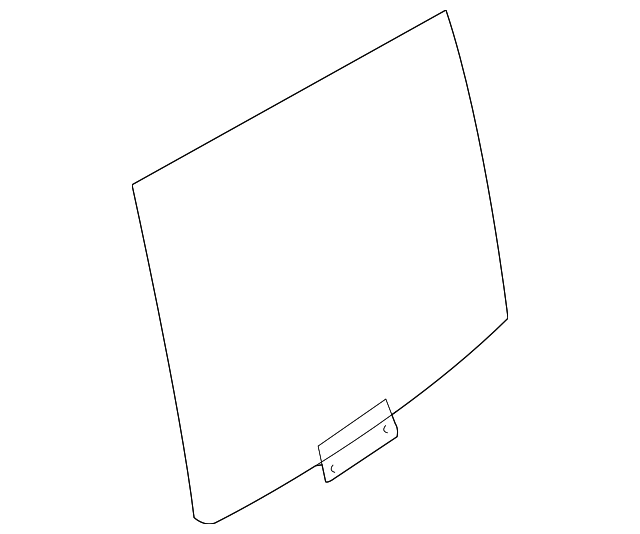 12794688 Деталь MOVEABLE GLASS, LEFT