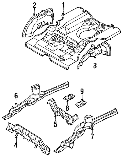 Metro REAR FLOOR & RAILS 2