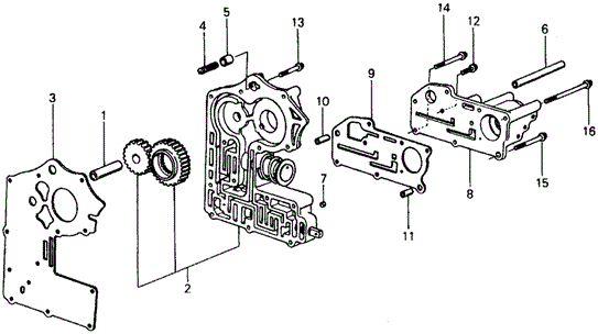 TRANSMISSION - HONDAMATIC/HMT VALVE BODY for 1978 Honda CIVIC 1200 HATCHBACK #1