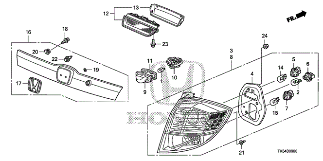 Grommet, Rear Combination Grommet, Rear Combination