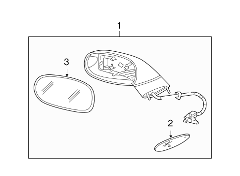 Outside Mirrors for 2005 Chevrolet Corvette #0