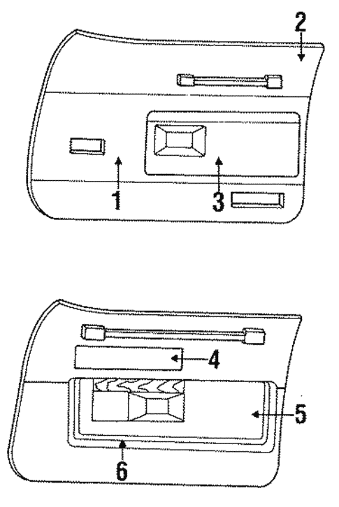 Body/Interior Trim - Front Door for 1988 Buick LeSabre #1
