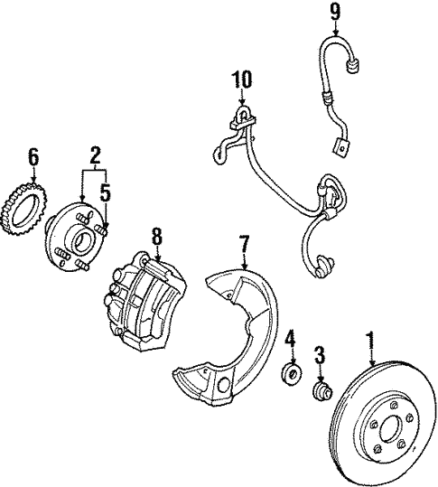 Front Brakes for 2000 Ford Windstar #0