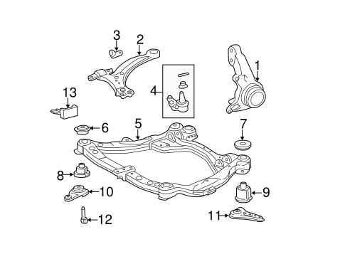 FRONT SUSPENSION/SUSPENSION COMPONENTS for 2010 Toyota Avalon #1