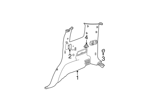 Liberty INTERIOR TRIM - QUARTER PANELS