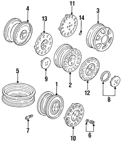Disk, Wheel (14X4T) (Topy) Disk, Wheel (14X4T) (Topy)