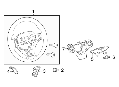 STEERING/STEERING WHEEL & TRIM for 2015 Toyota Camry #1