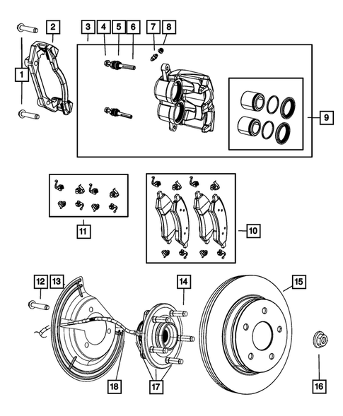 Front Brakes for 2009 Dodge Dakota #0