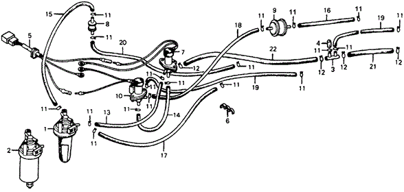 ENGINE/MT CONTROL VALVE (KL,KH) ('78) for 1978 Honda ACCORD HATCHBACK #1