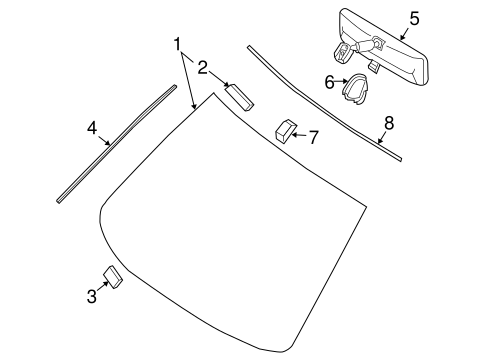 Body/Reveal Moldings for 2012 Nissan Altima #1