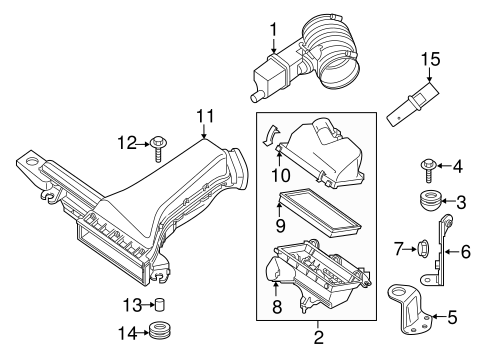 Engine/Air Intake for 2011 Nissan Altima #3