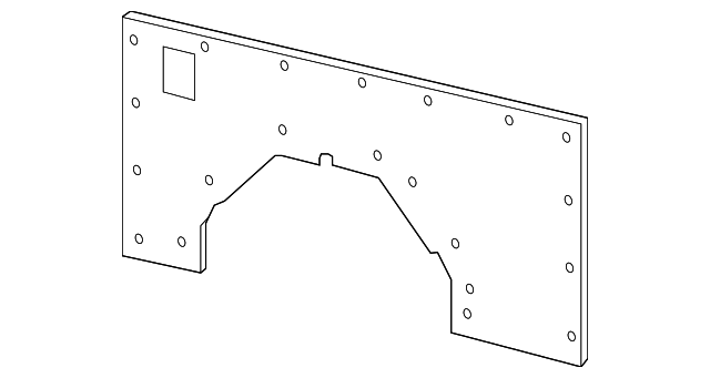 CK4Z-1531013-A Деталь LOWER TRIM, LEFT