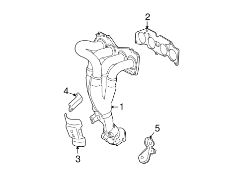 EXHAUST SYSTEM/EXHAUST MANIFOLD for 2011 Toyota Highlander #1