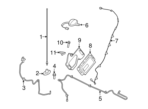 Electrical/Antenna & Radio for 2010 Ford F-350 Super Duty #1