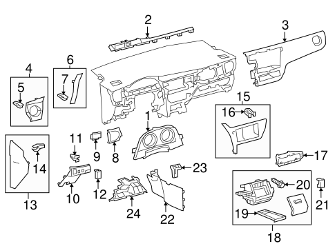 BODY/INSTRUMENT PANEL COMPONENTS for 2016 Scion iM #1