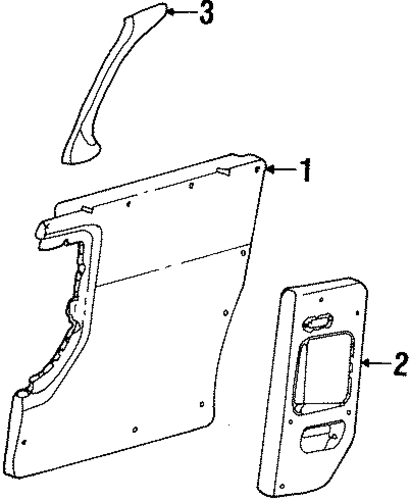 Villager INTERIOR TRIM - SIDE DOOR
