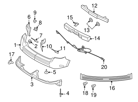 Body/Bumper & Components - Rear for 2007 Ford Edge #1