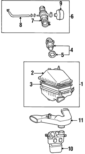 ENGINE/AIR INTAKE for 1996 Toyota Avalon #1