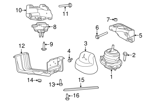 Grand Cherokee ENGINE & TRANS MOUNTING