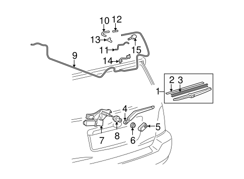 BODY/WIPER & WASHER COMPONENTS for 2006 Toyota Highlander #1