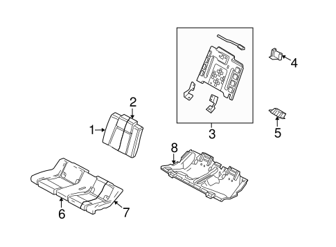 Body/Rear Seat Components for 2010 Ford Mustang #2