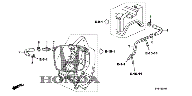 ENGINE/BREATHER TUBE (2.0L) for 2010 Honda CIVIC COUPE #1