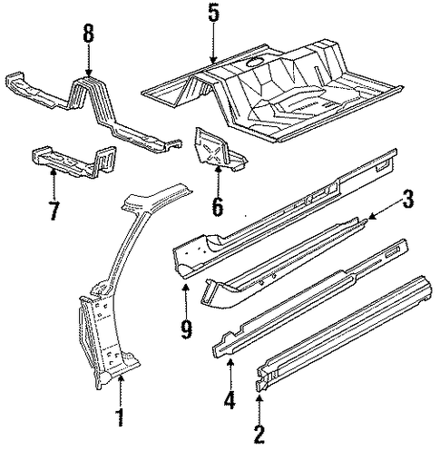 Thunderbird FLOOR & RAILS