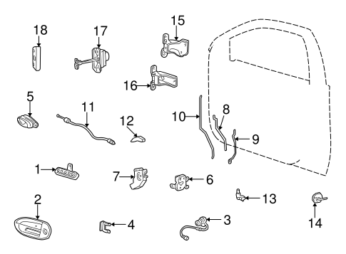Electrical/Front Door for 2001 Ford Taurus #3