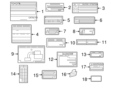 BODY/LABELS for 2003 Toyota MR2 Spyder #1