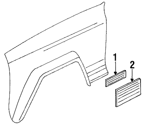Comanche EXTERIOR TRIM - FENDER 4