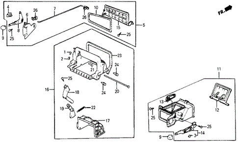 INTERIOR / BUMPER/FRESH AIR VENTS for 1986 Honda CIVIC 5-DOOR #1