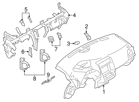 Instrument Panel for 2012 Nissan Leaf #0