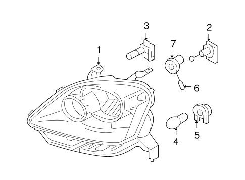 Electrical/Bulbs - Chassis for 2005 Ford Five Hundred #1