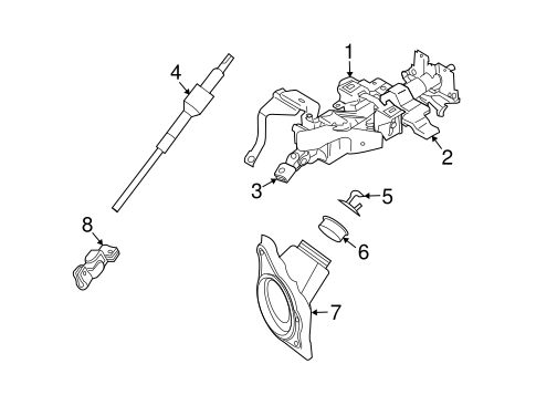 Steering Column Assembly for 2011 Infiniti G37 #0