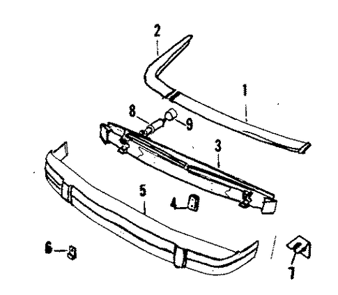 XJS BUMPER ASSEMBLY - REAR