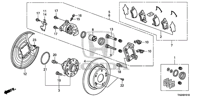 Chassis/Rear Brake for 2012 Honda ACCORD SEDAN #1