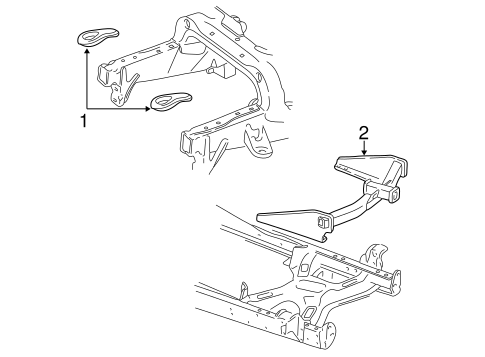 Body/Tow Hook & Hitch for 2001 Ford F-350 Super Duty #1